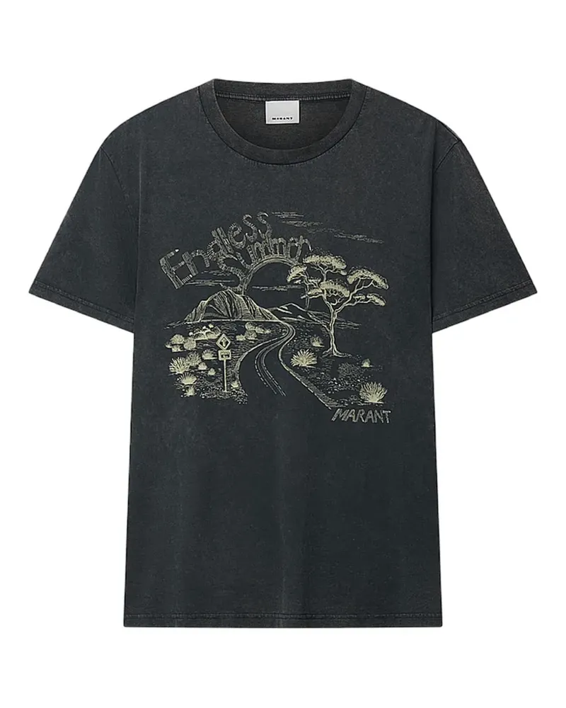 Isabel Marant Honore T-Shirt - Grau Grau