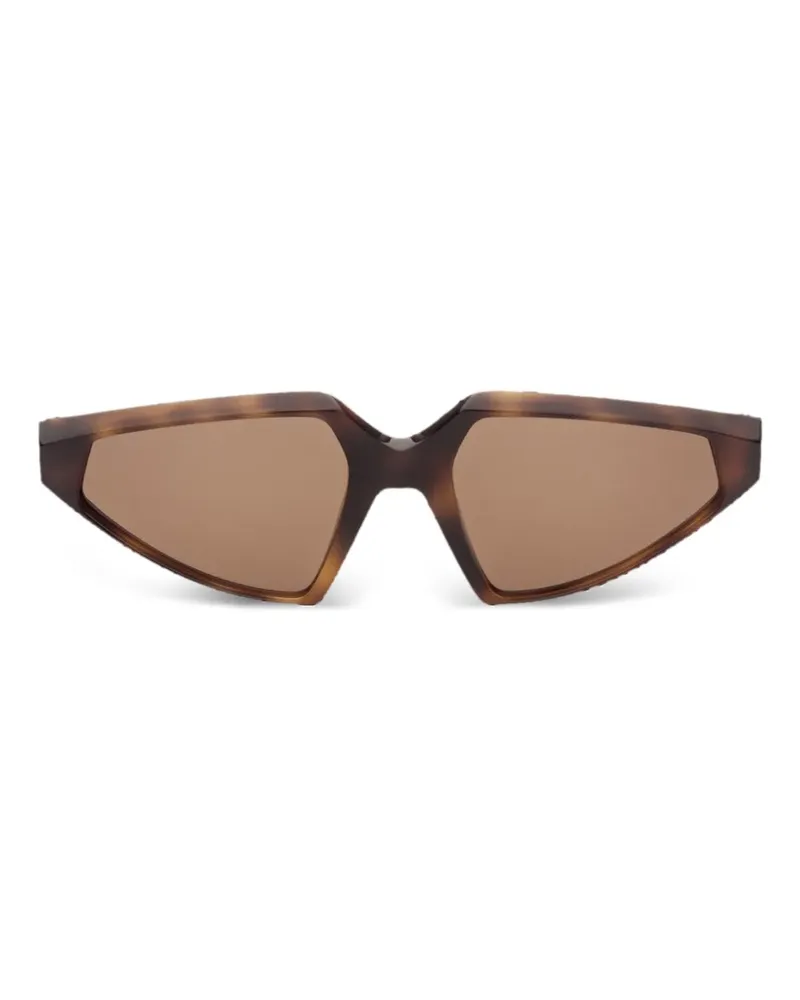 SPORTMAX Sonnenbrille mit geometrischem Gestell - Braun Braun