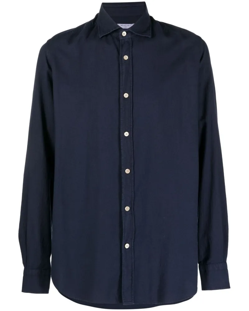 Boglioli Langärmeliges Hemd - Blau Blau