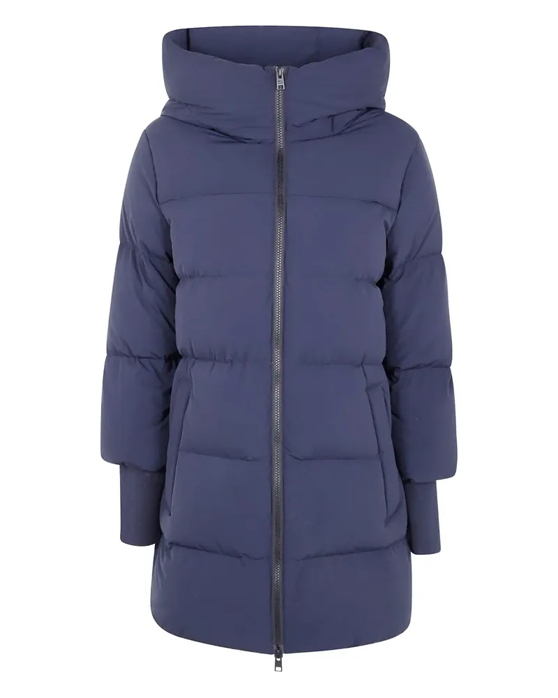 Woolrich Gefütterter Kapuzenmantel - Blau Blau