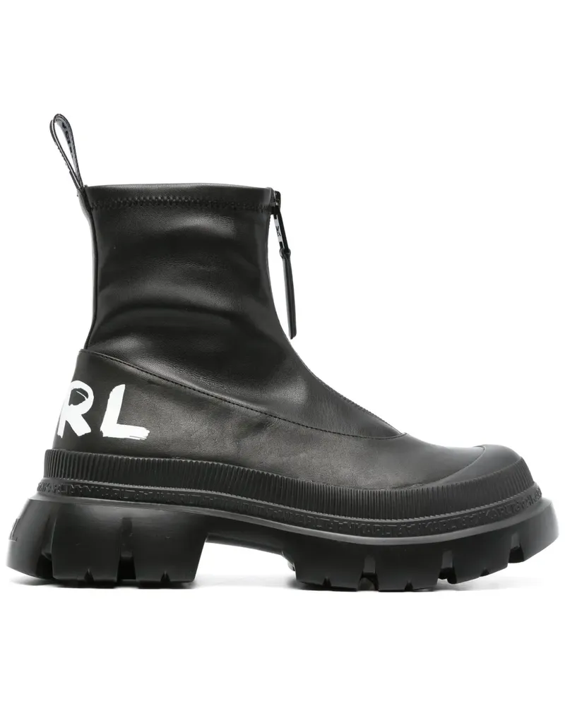 Karl Lagerfeld Stiefeletten mit Logo-Print 60mm - Schwarz Schwarz