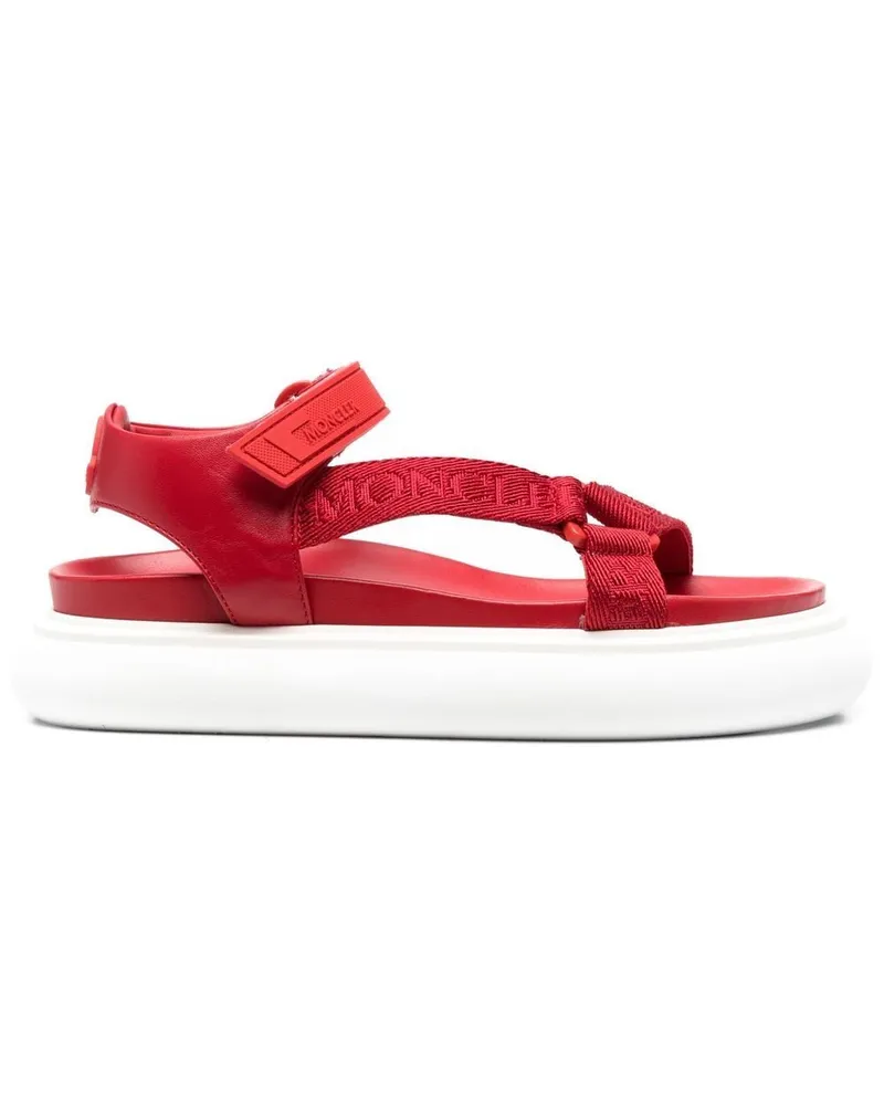 Moncler Flatform-Sandalen - Rot Rot