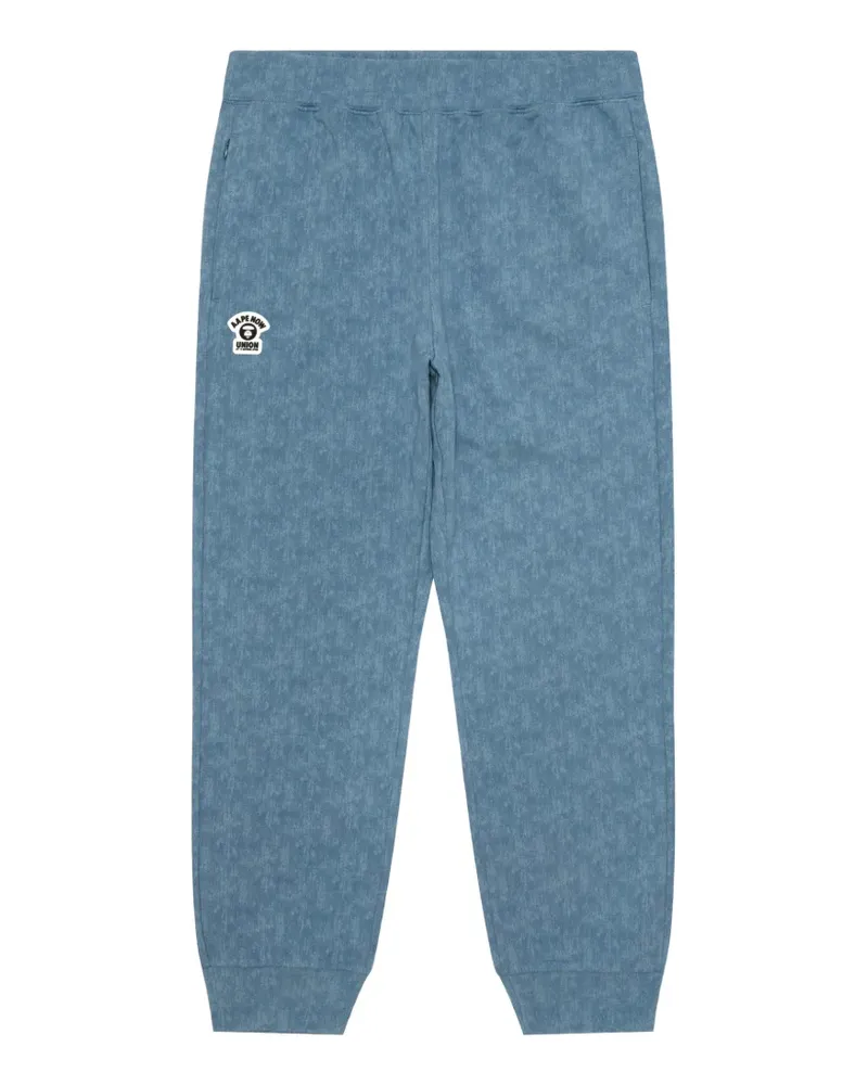 BAPE Jogginghose mit Camouflage-Tasche - Blau Blau
