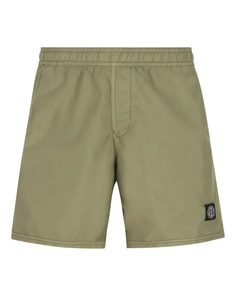 Stone Island logo swim shorts - Grün Grün
