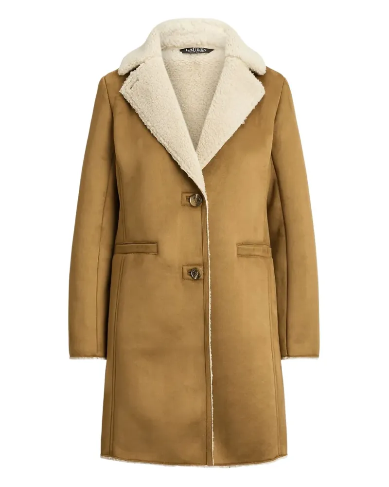 Ralph Lauren Mantel mit Faux-Fur-Kragen - Braun Braun