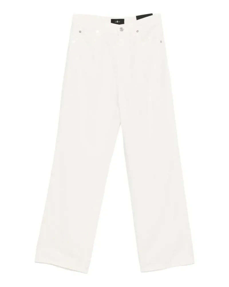 7 for all mankind Jeans mit Knopfverschluss - Weiß Weiß