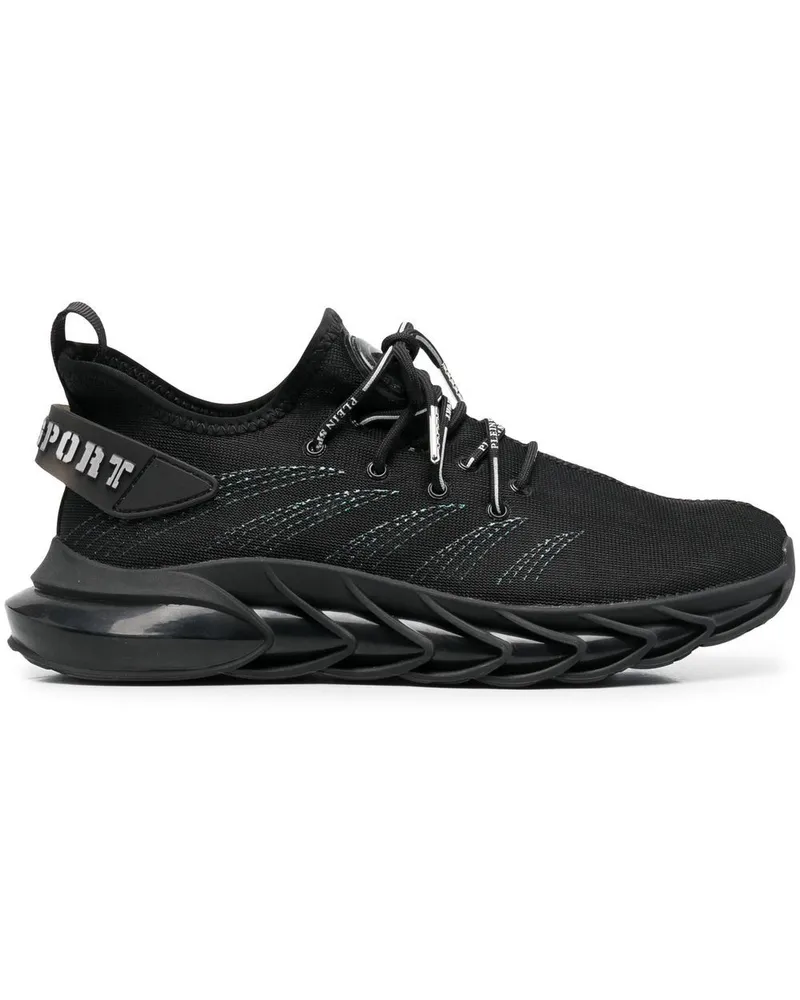 Philipp Plein Sneakers mit Kontrasteinsätzen - Schwarz Schwarz