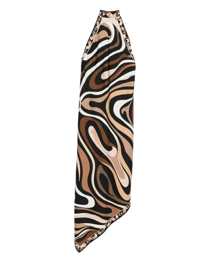 Emilio Pucci Ärmelloses Seidenkleid - Braun Braun