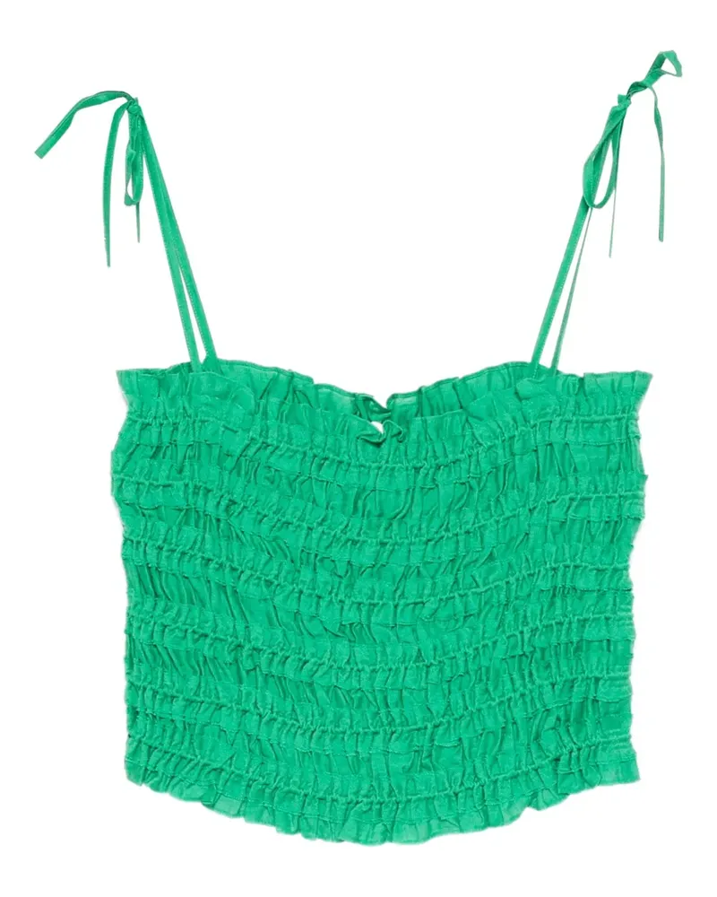 Tory Burch shirred tie top - Grün Grün