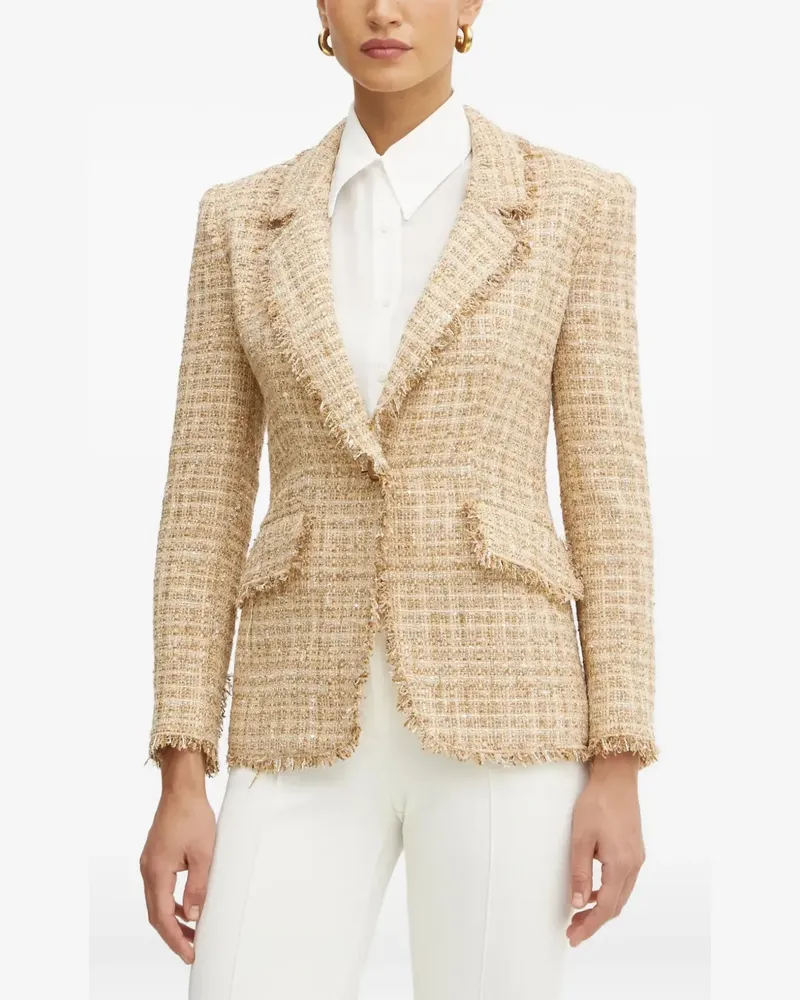 Luisa Spagnoli Tweed-Jacke - Nude Nude