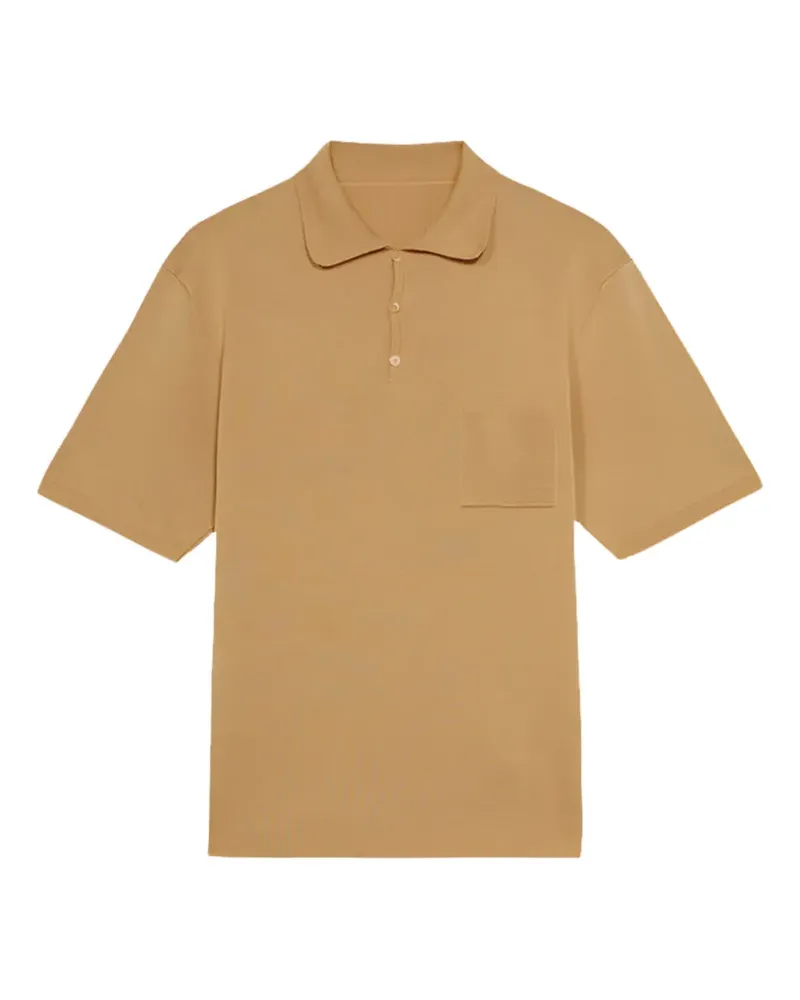 Fortela Cris knitted polo shirt - Nude Nude