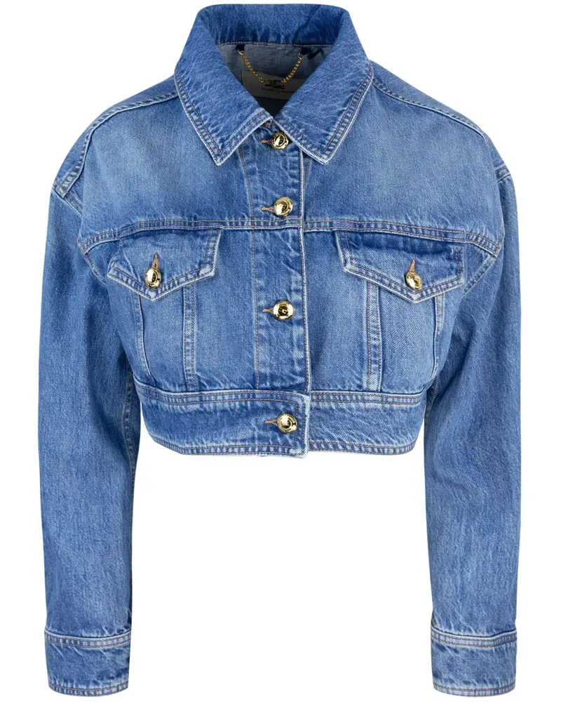 Elisabetta Franchi Jacke aus Baumwolle - Blau Blau