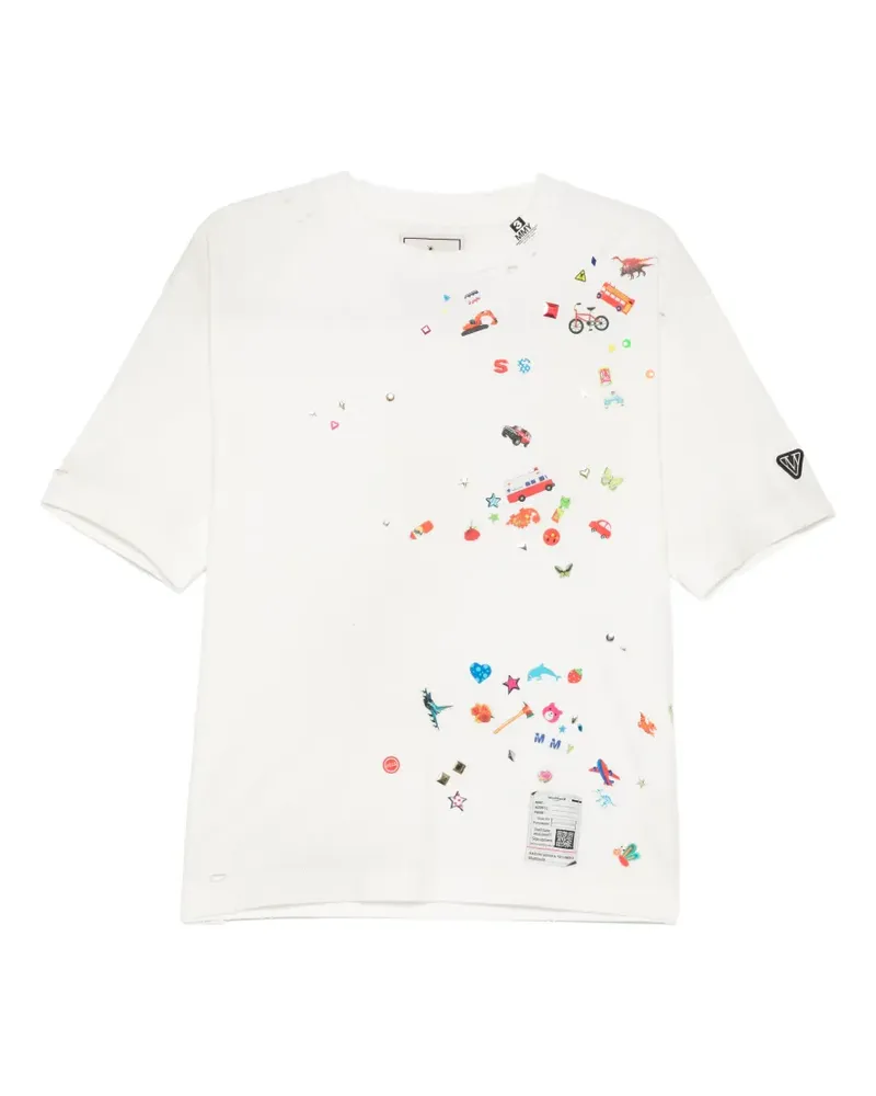 MIHARAYASUHIRO T-Shirt mit grafischem Print - Weiß Weiß