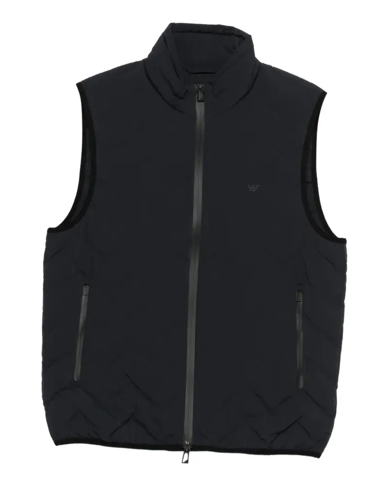 Emporio Armani zip quilted gilet - Blau Blau