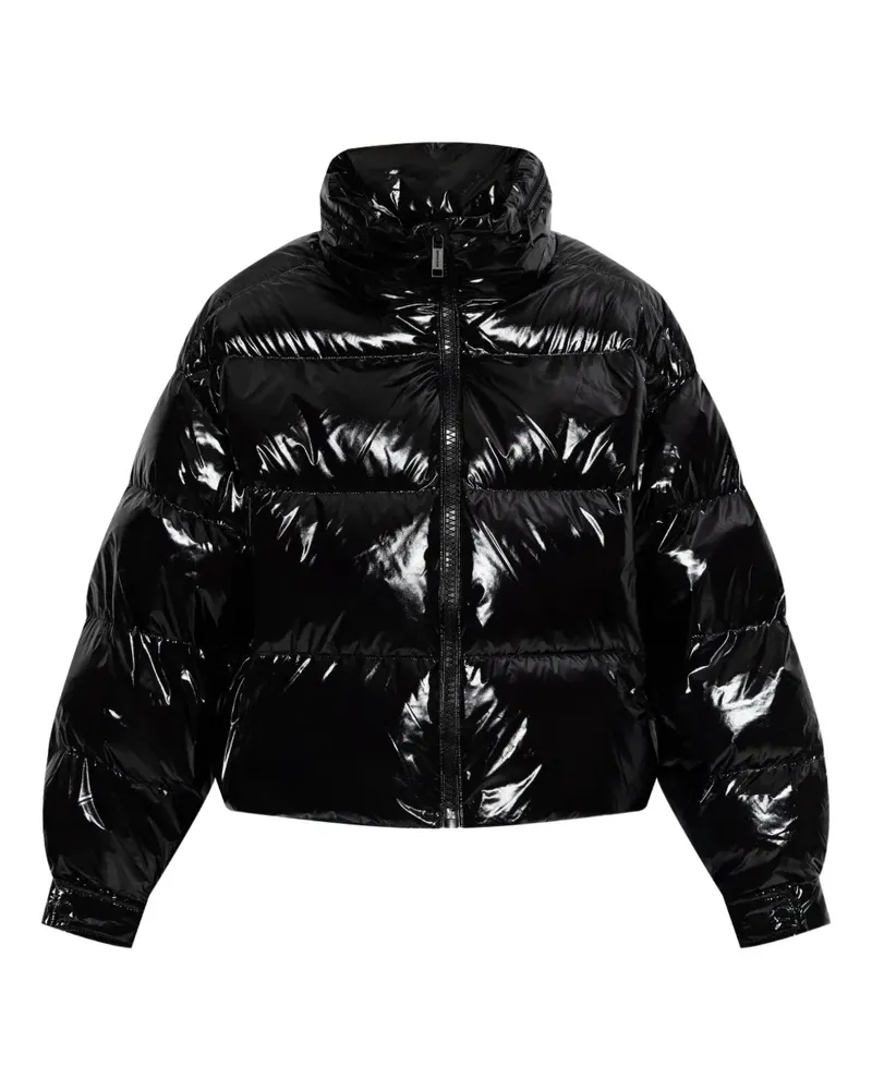 Michael Kors zip-up quilted jacket - Schwarz Schwarz