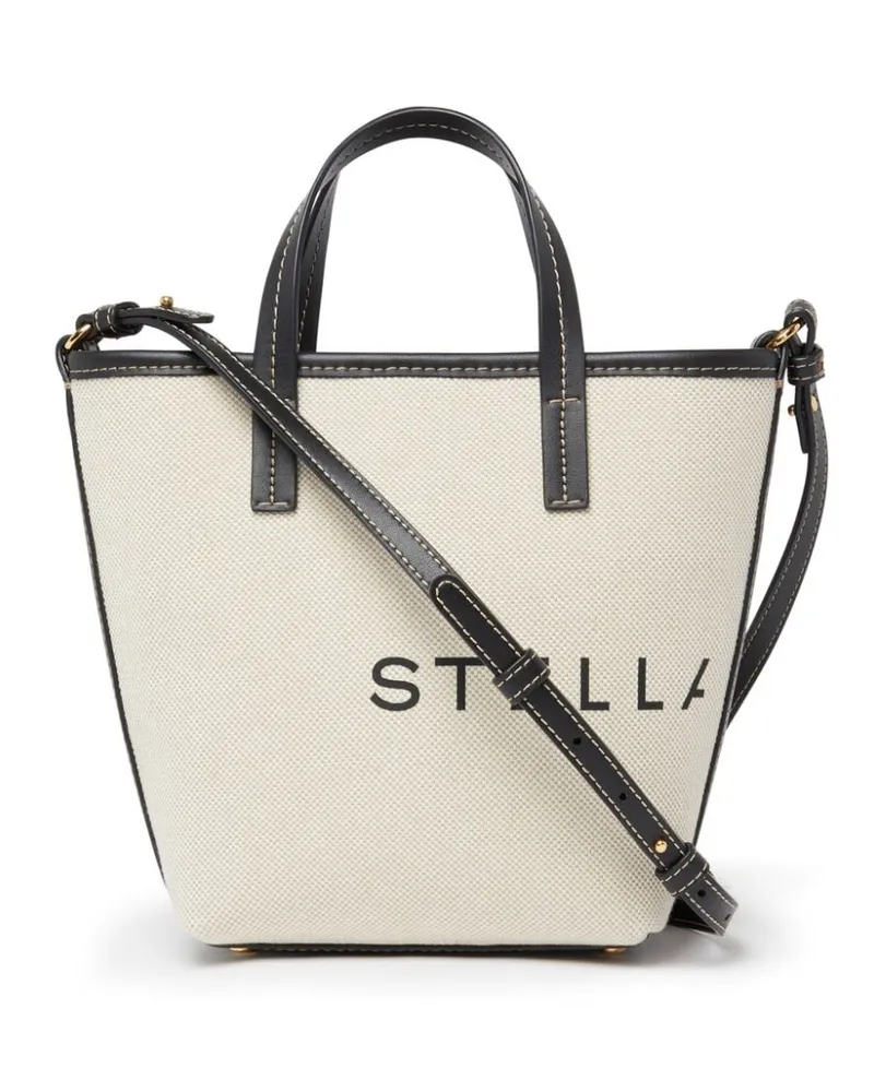 Stella McCartney Shopper mit Logo-Print - Nude Nude