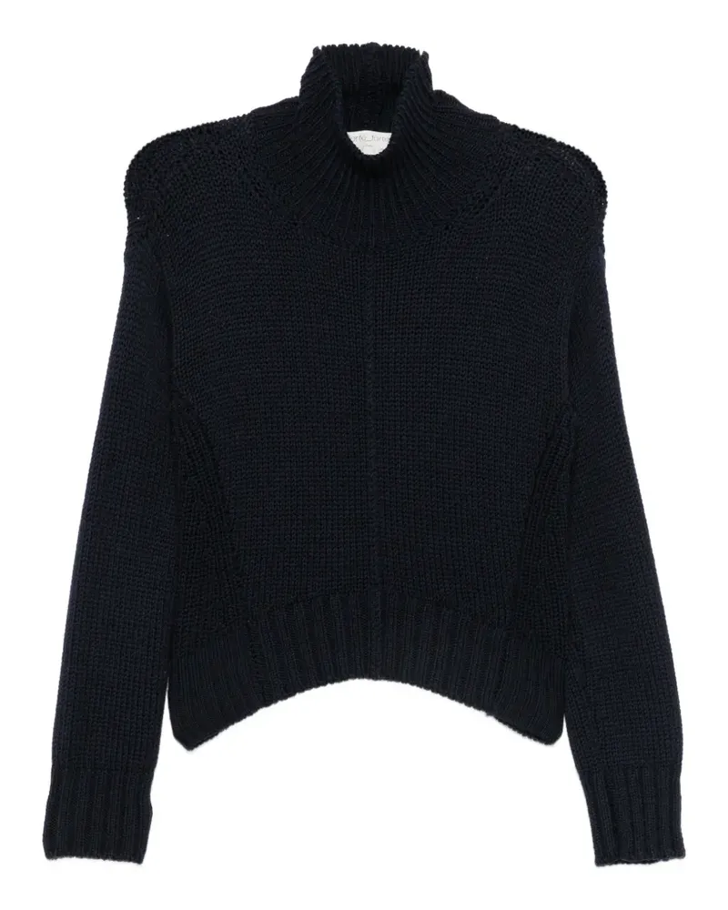 forte_forte Gerippter Pullover - Blau Blau