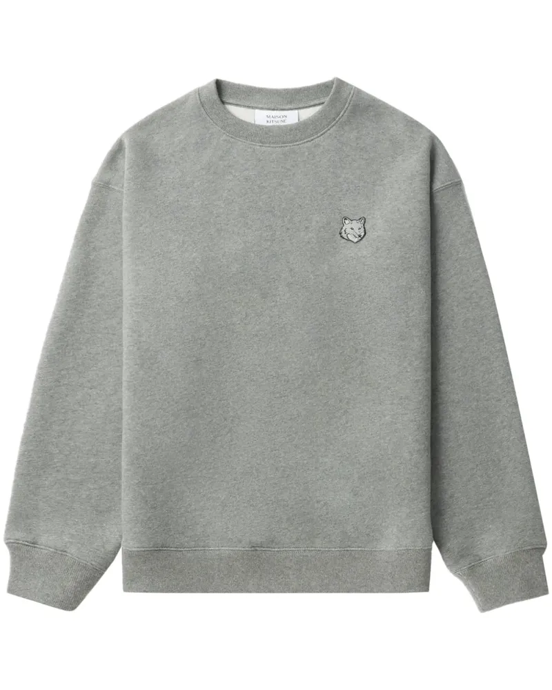 Kitsuné Sweatshirt mit Bold Fox Head-Patch - Grau Grau