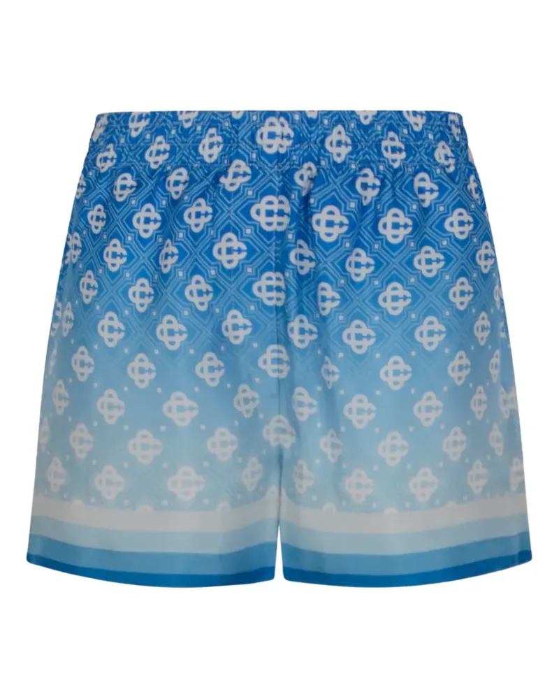 Casablanca Paris Diamond Shorts mit Monogramm - Blau Blau