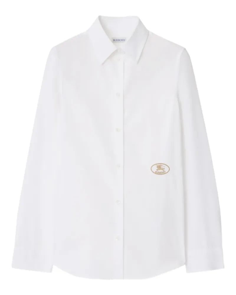 Burberry Hemd aus Popeline - Weiß Weiß