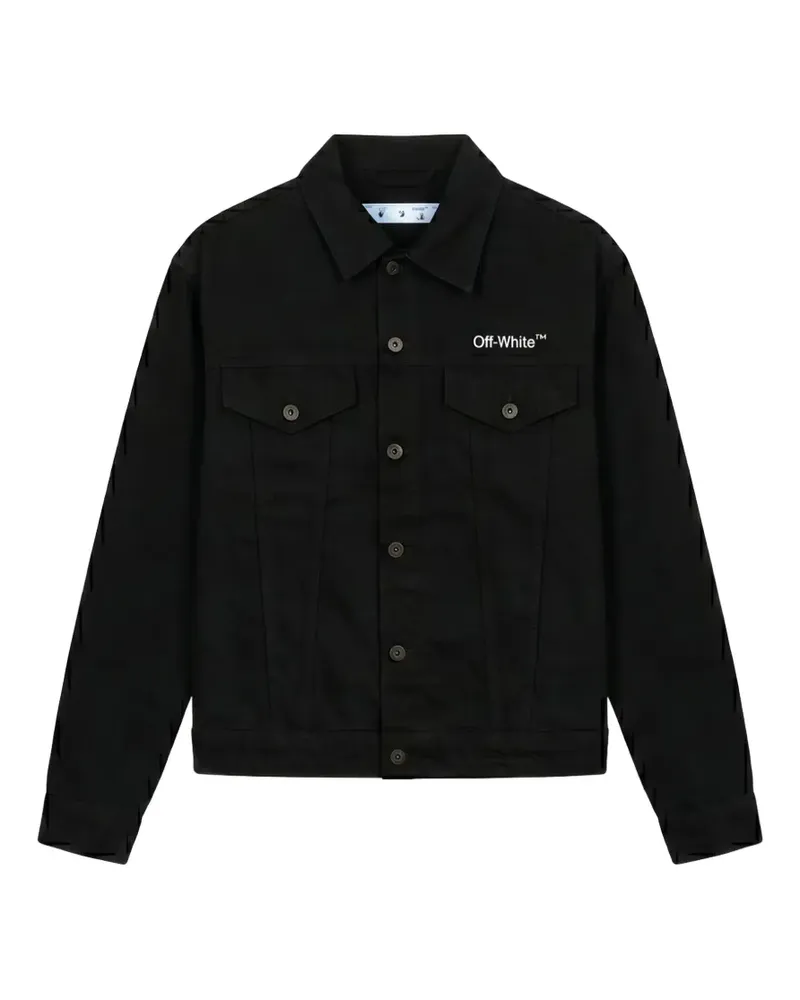OFF-WHITE Jacke mit Pfeilprint - Schwarz Schwarz
