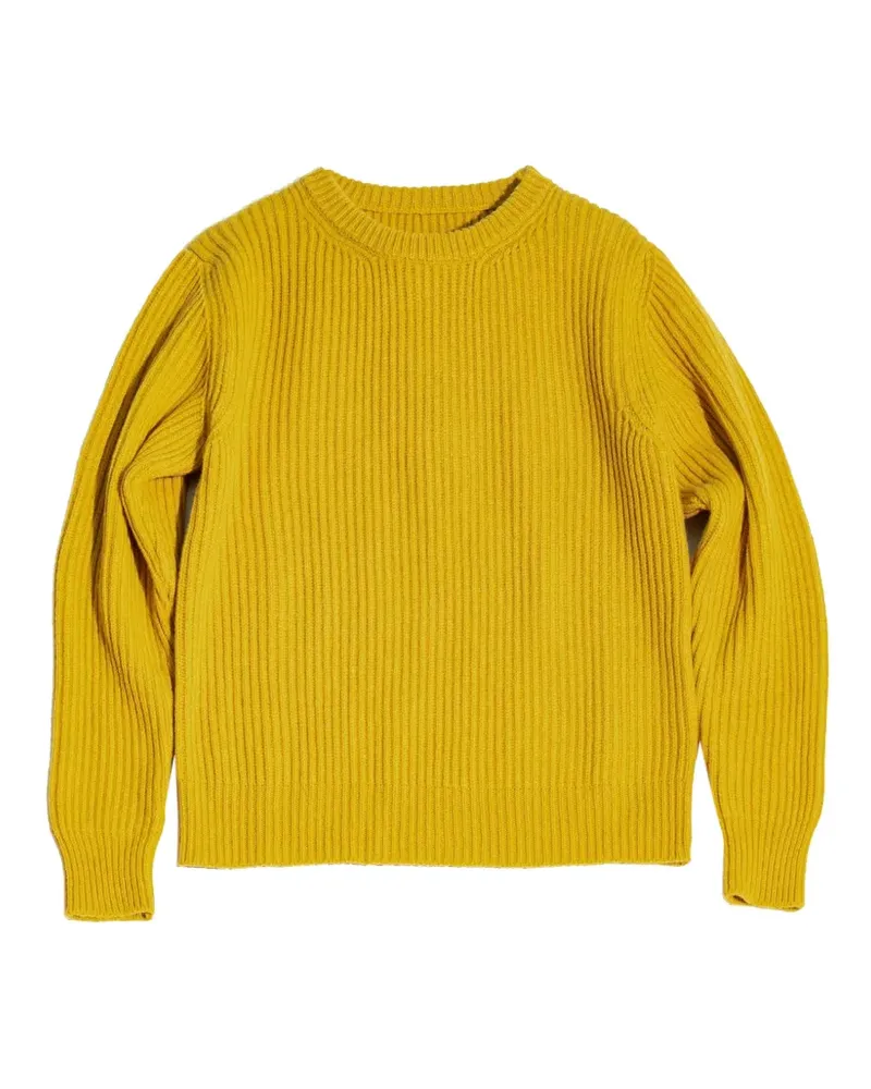 Fortela Alberto ribbed crew neck sweater - Gelb Gelb