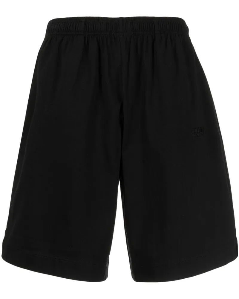 VETEMENTS Joggingshorts aus Baumwolle Schwarz