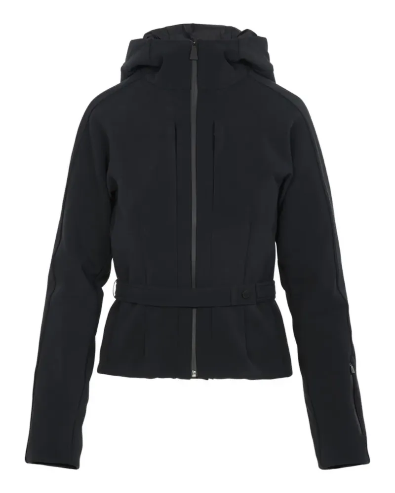 Aztech Mountain hooded belted jacket - Schwarz Schwarz