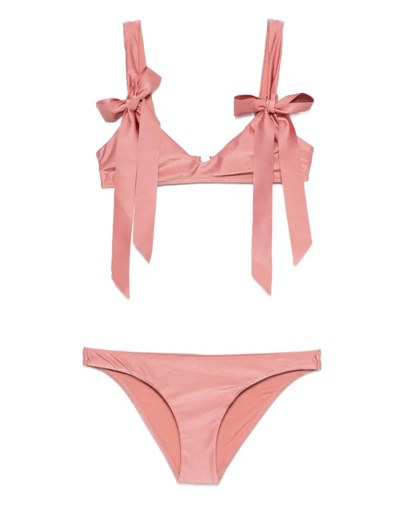 Zimmermann Patience bow-tie bikini - Rosa Rosa
