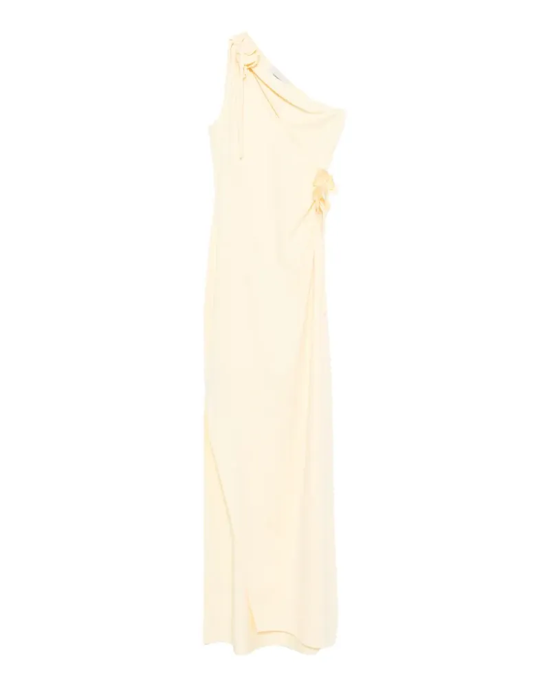 COPERNI asymmetric floral-appliqué maxi dress - Gelb Gelb