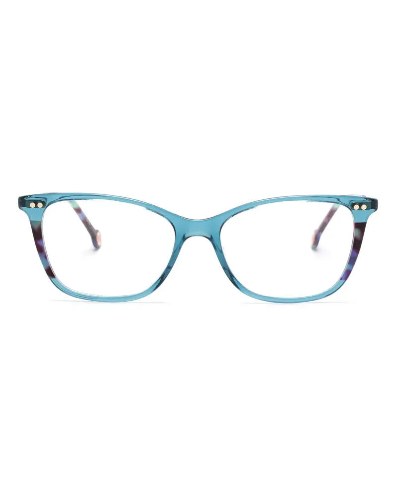 Carolina Herrera New York Brille mit eckigem Gestell - Blau Blau