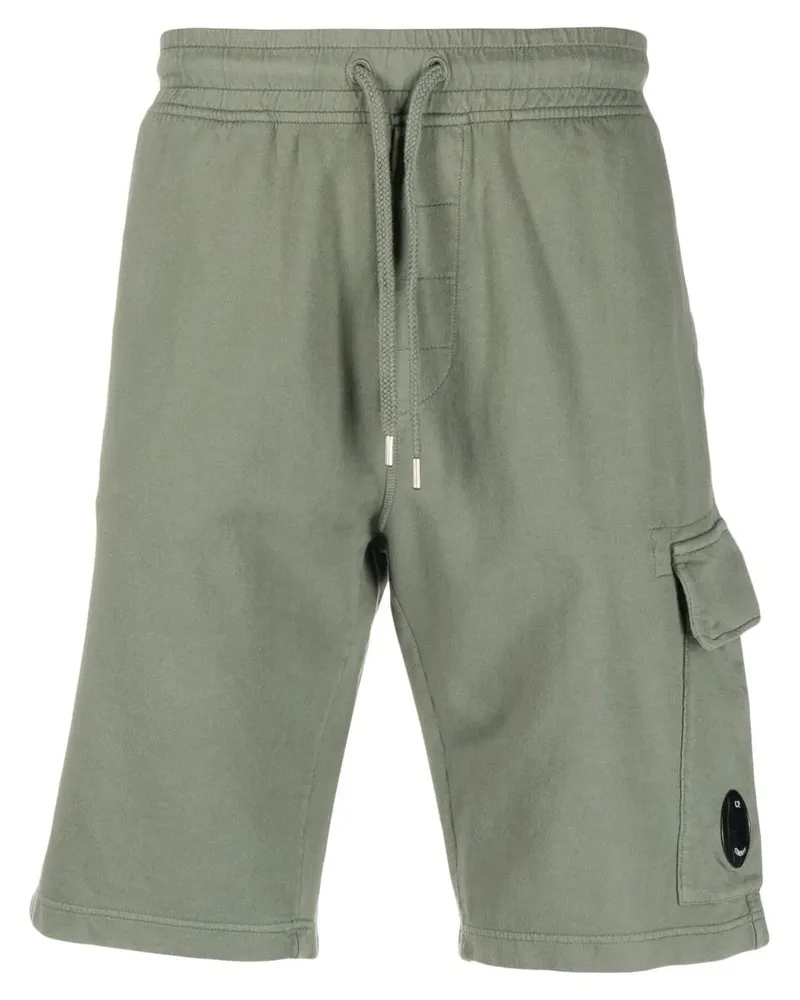C.P. Company Cargo-Shorts mit Linsen-Detail - Grün Grün