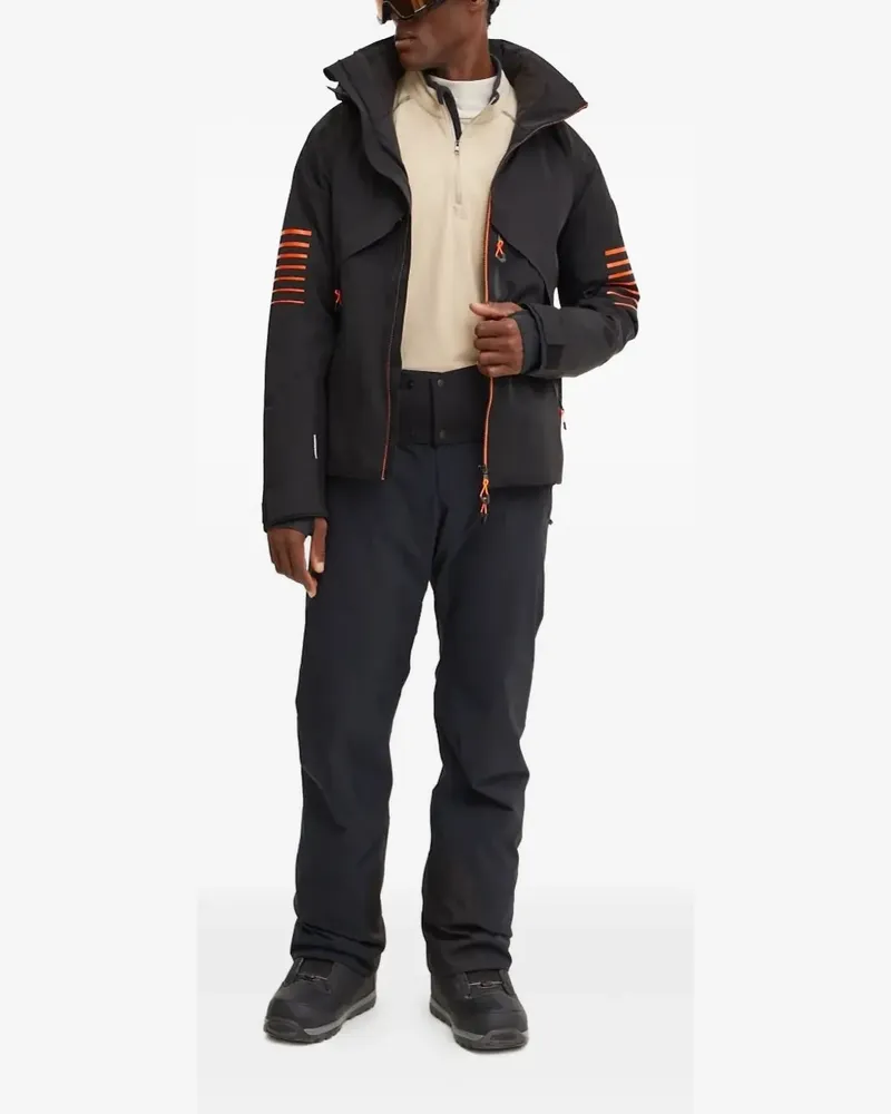 EA7 Skijacke mit Logo-Print - Schwarz Schwarz