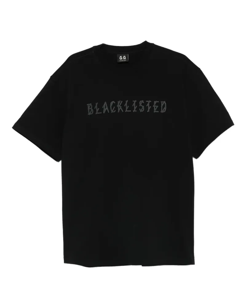 44 LABEL GROUP Blacklisted crew-neck T-shirt - Schwarz Schwarz