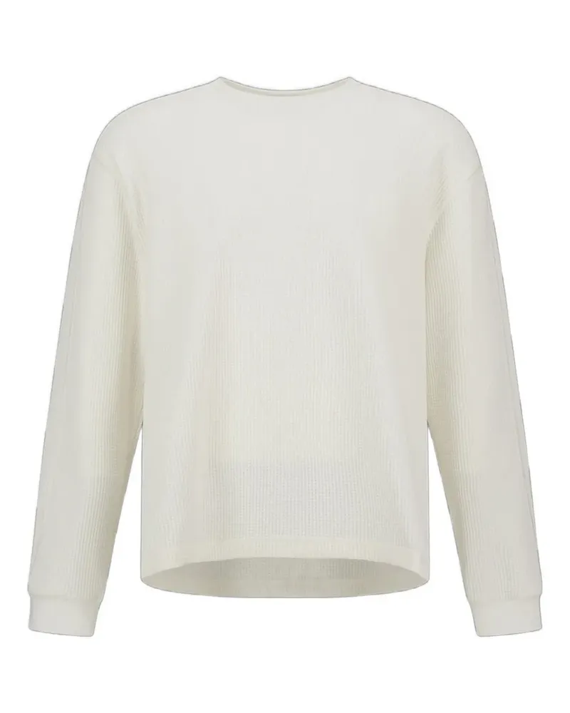 Herno Laminar Pullover mit Waffelstrick-Muster - Weiß Weiß