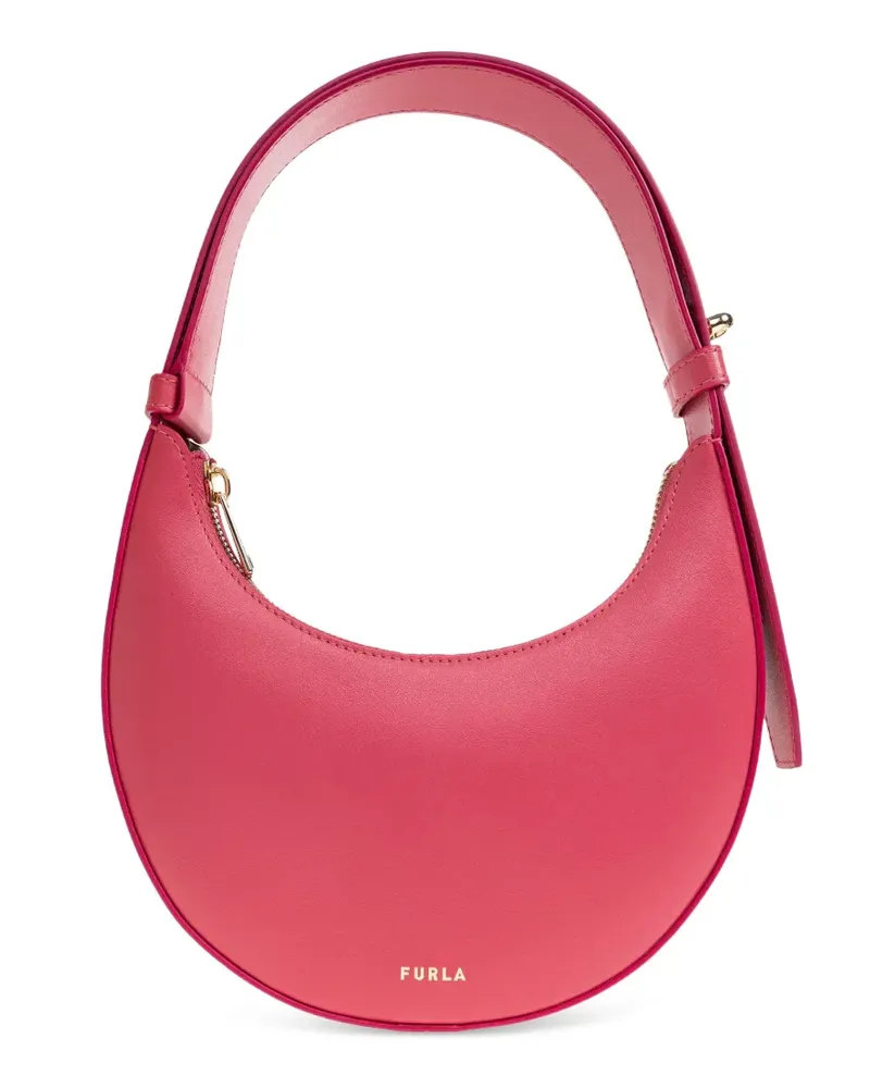 Furla mini Delizia leather tote bag - Rosa Rosa