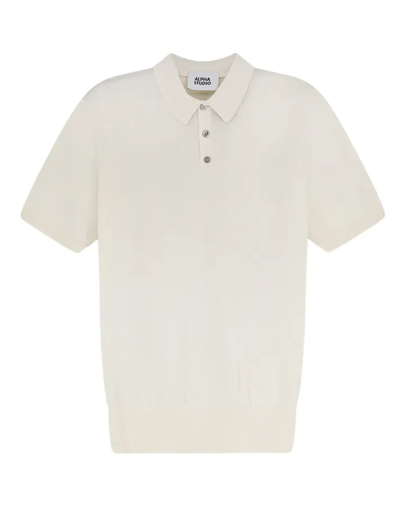 Alpha Studio short-sleeve polo shirt - Weiß Weiß