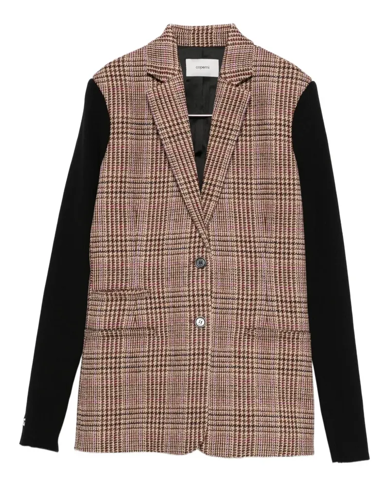COPERNI check-panel jacket - Braun Braun