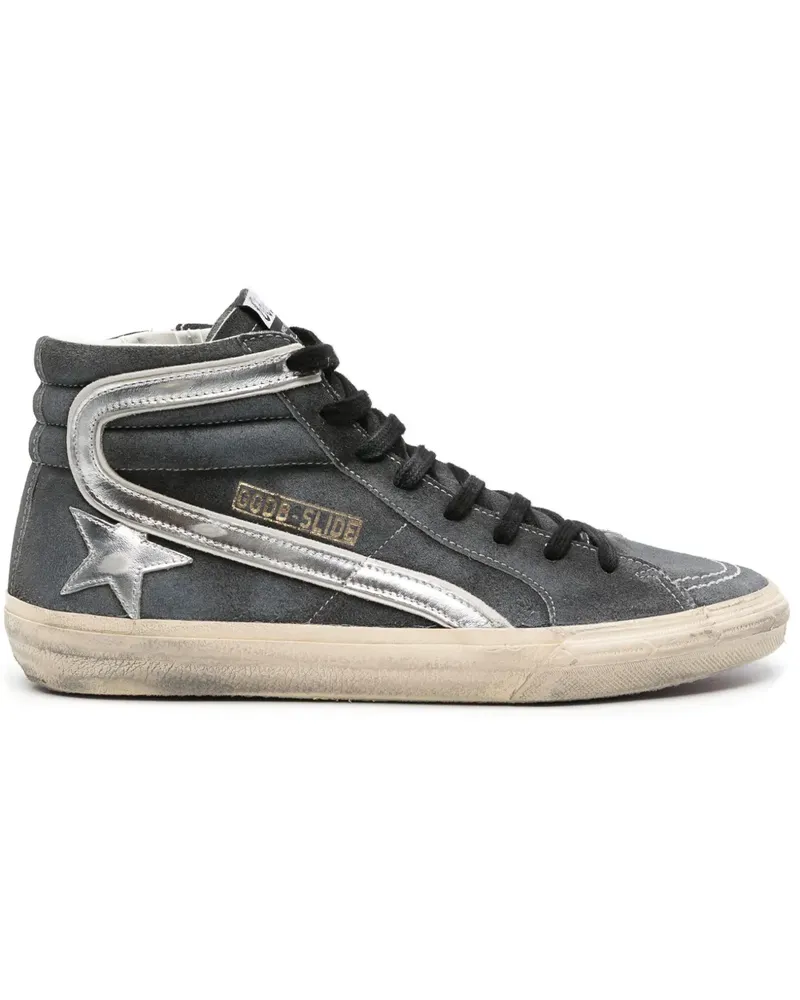 Golden Goose Slide High-Top-Sneakers - Schwarz Schwarz