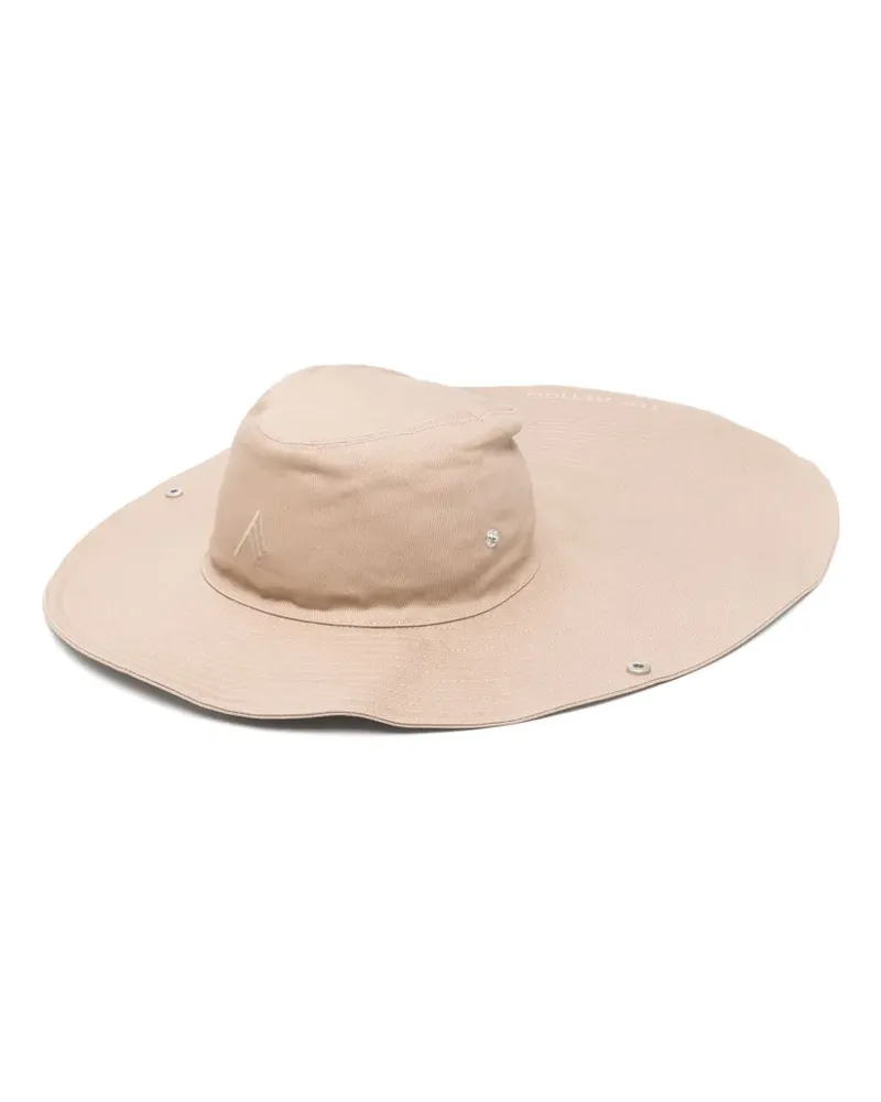 ATTICO Sonnenhut mit Logo-Stickerei - Nude Nude