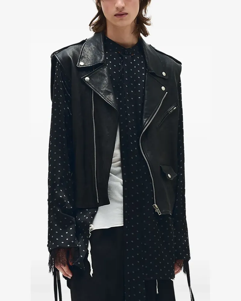 Ann Demeulemeester Solan Hemd - Schwarz Schwarz
