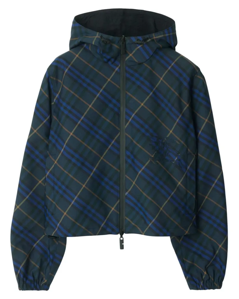 Burberry Wendbare Jacke mit Karomuster - Grün Grün