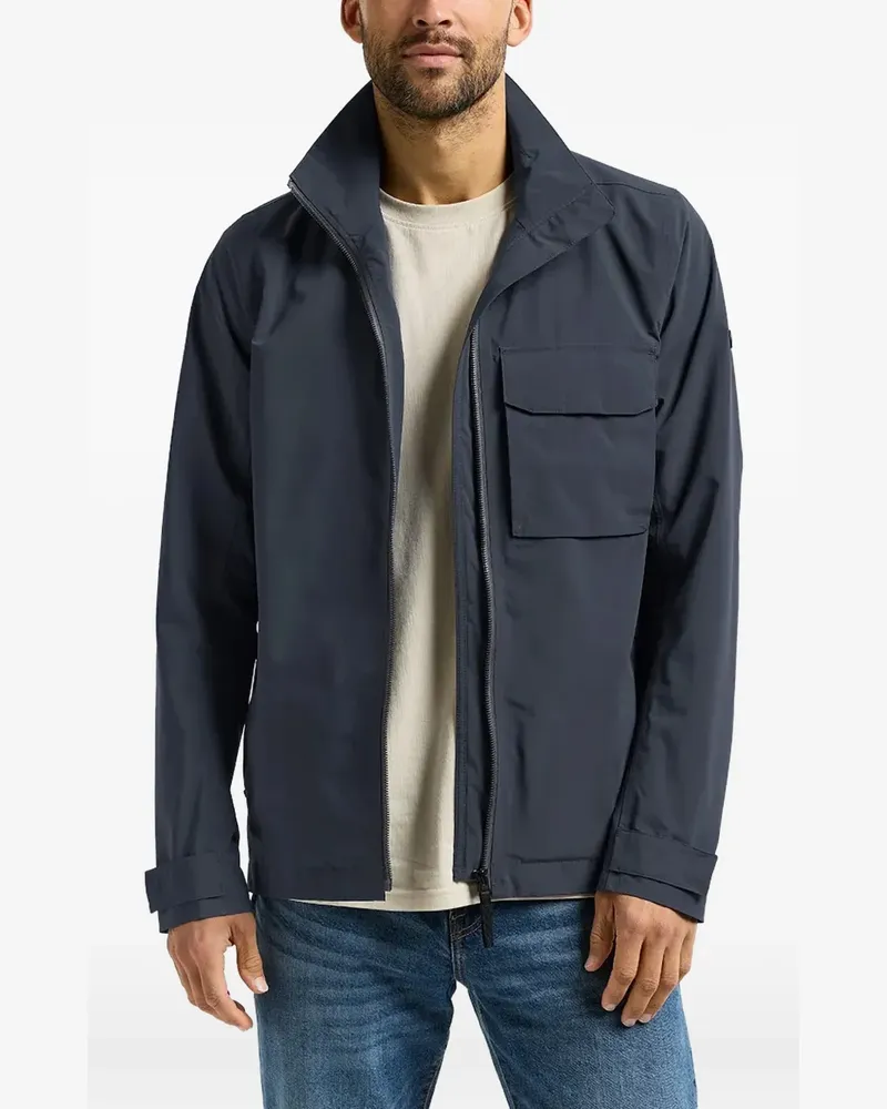Didriksons 1913 Tyler Jacke mit Klappentasche und Reißverschluss - Blau Blau