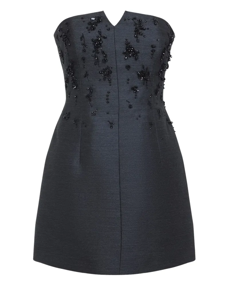 Alberta Ferretti crystal-embellished strapless dress - Schwarz Schwarz