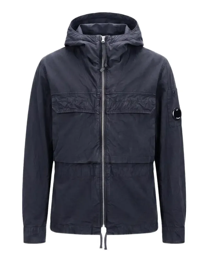 C.P. Company Kapuzenjacke mit Lens-Detail - Blau Blau