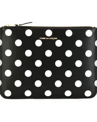 Comme des Garçons Gepunktete Clutch Schwarz