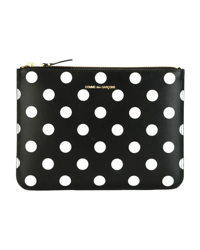 Comme des Garçons Gepunktete Clutch - Schwarz Schwarz