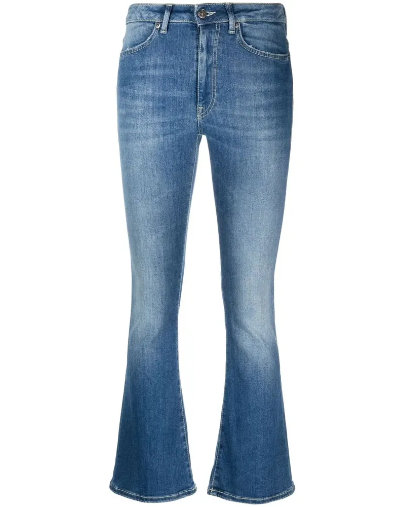 Dondup Bootcut-Jeans mit hohem Bund - Schwarz Schwarz