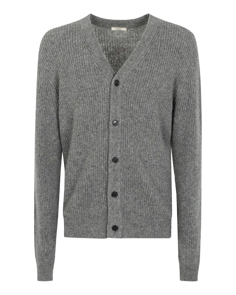 Nuur Gerippter Cardigan - Grau Grau