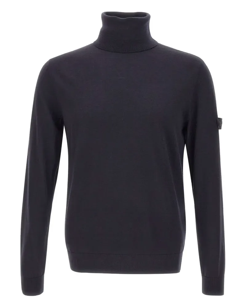 Peuterey ribbed turtleneck sweater - Blau Blau